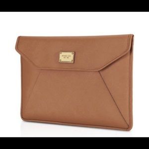 Real saffiano Leather laptop case